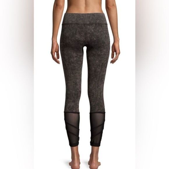 Blanc Noir Gray & Black Leggings High Waist Activewear Pants Large NWT - Picture 3 of 6